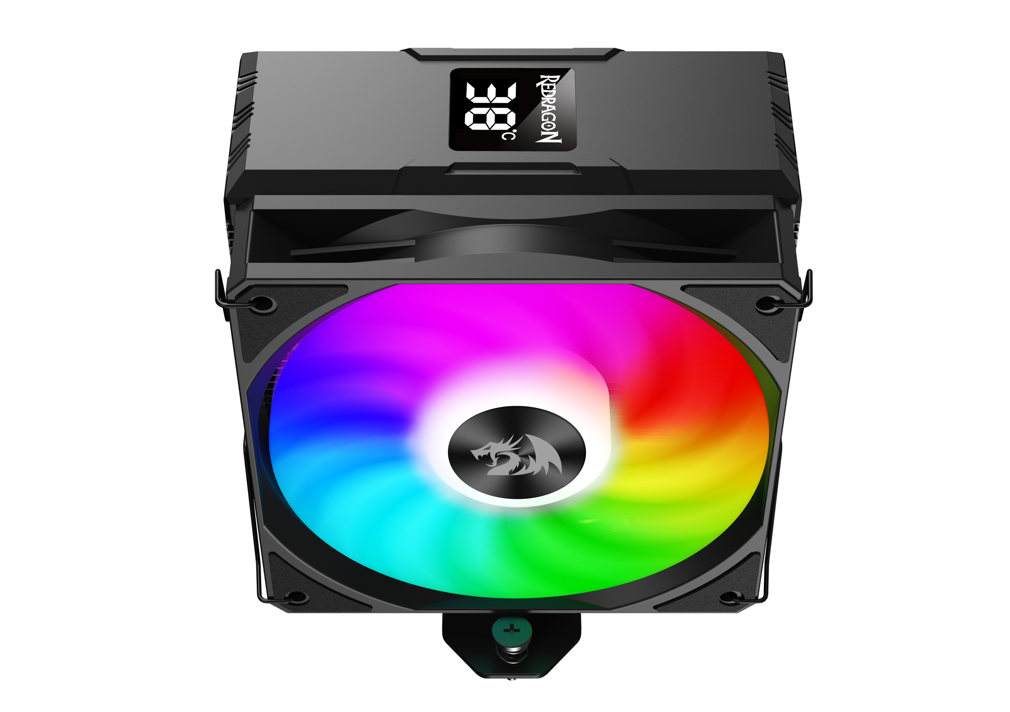 Pendingin CPU REDRAGON CC-1013 Dengan Tampilan Suhu Kipas RGB 12cm 4 Pipa Panas