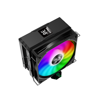 Pendingin CPU REDRAGON CC-1013 Dengan Tampilan Suhu Kipas RGB 12cm 4 Pipa Panas