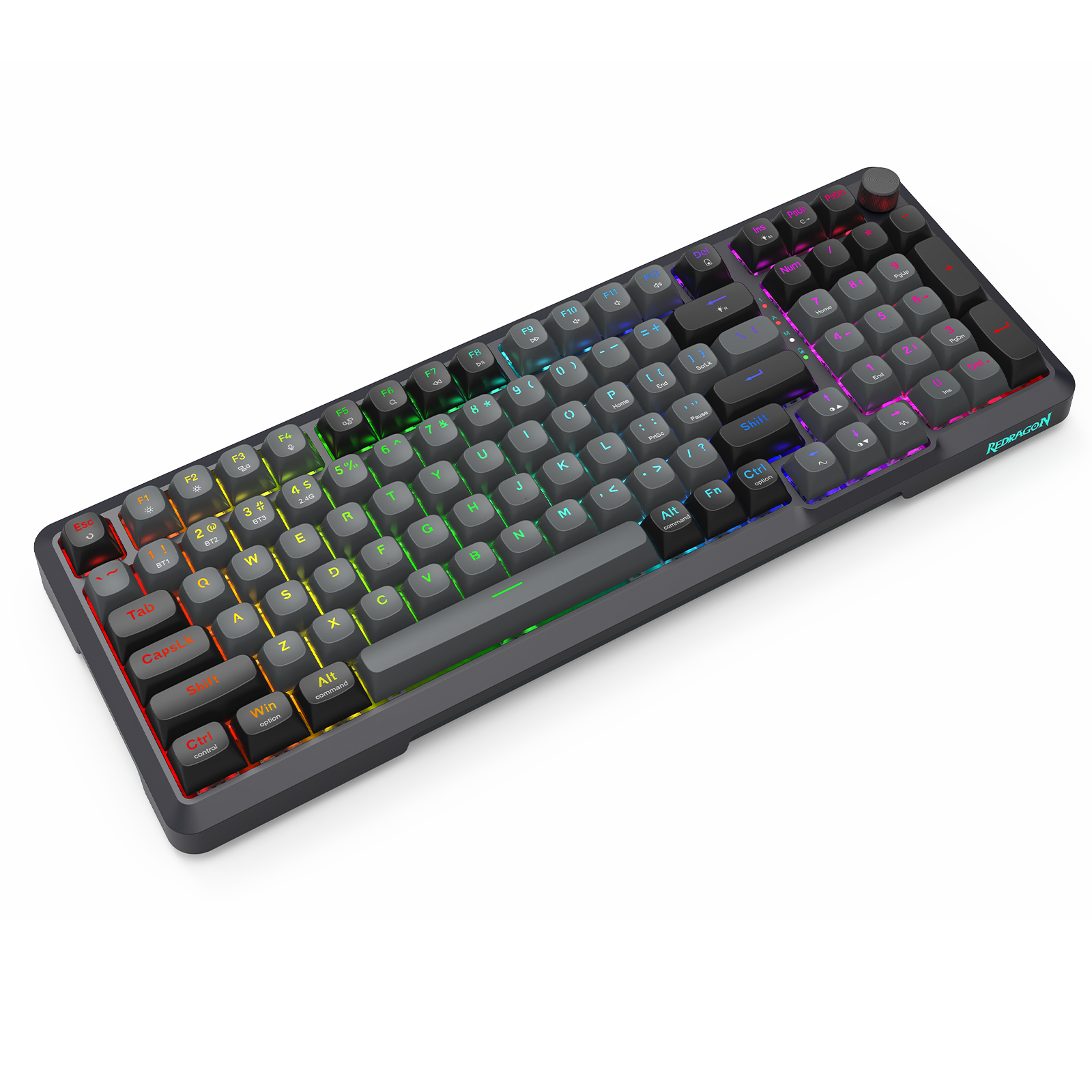 BRAGI PRO K688-RGB-PRO 3-Mode Connection GASKET Mounted Gaming Mechanical Keyboard