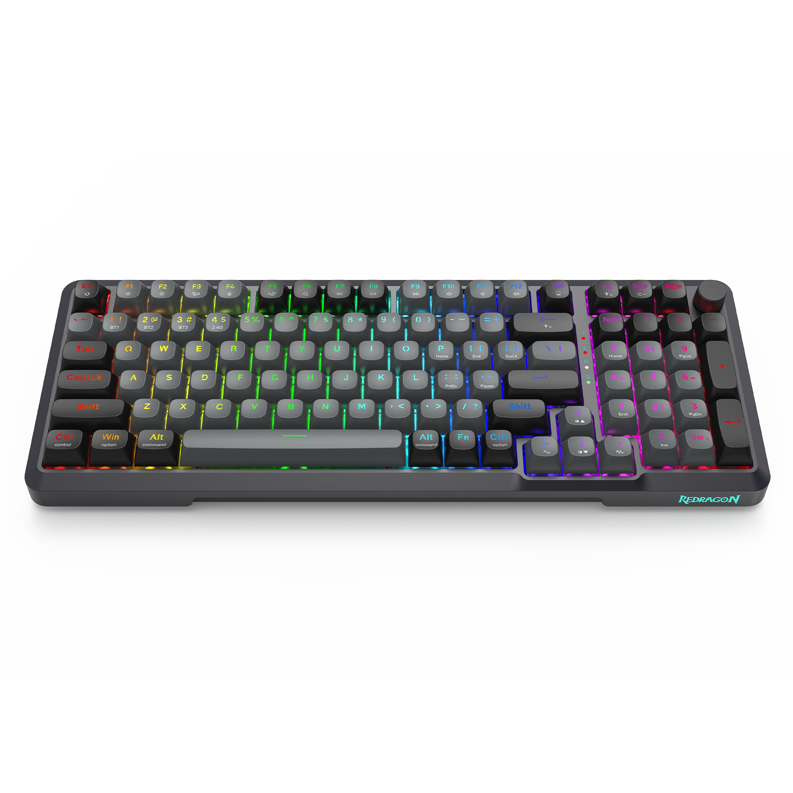 BRAGI PRO K688-RGB-PRO 3-Mode Connection GASKET Mounted Gaming Mechanical Keyboard