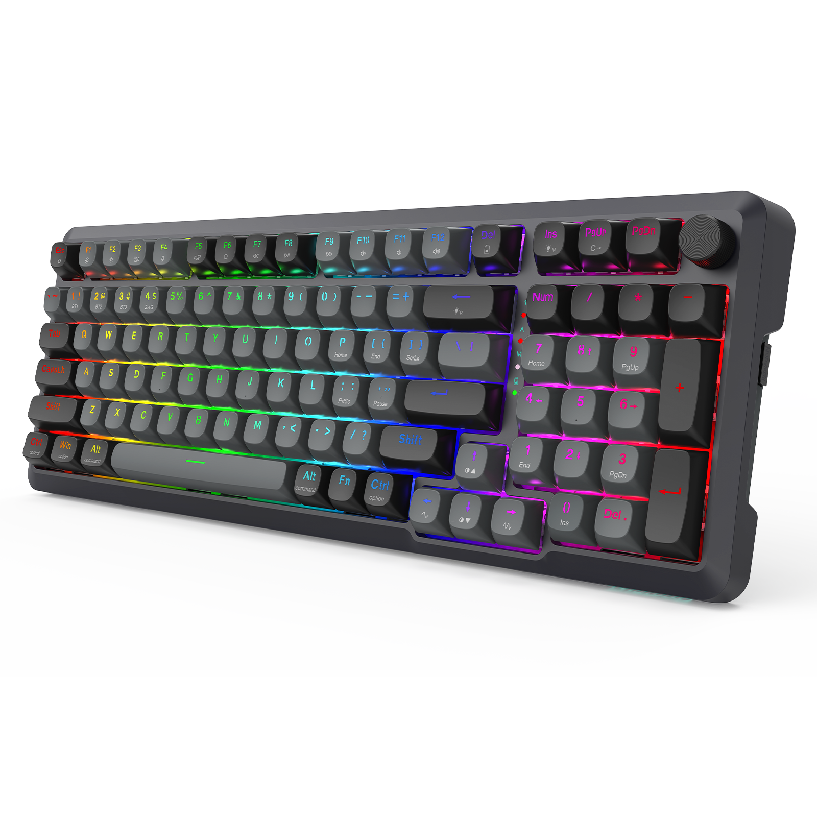 BRAGI PRO K688-RGB-PRO 3-Mode Connection GASKET Mounted Gaming Mechanical Keyboard