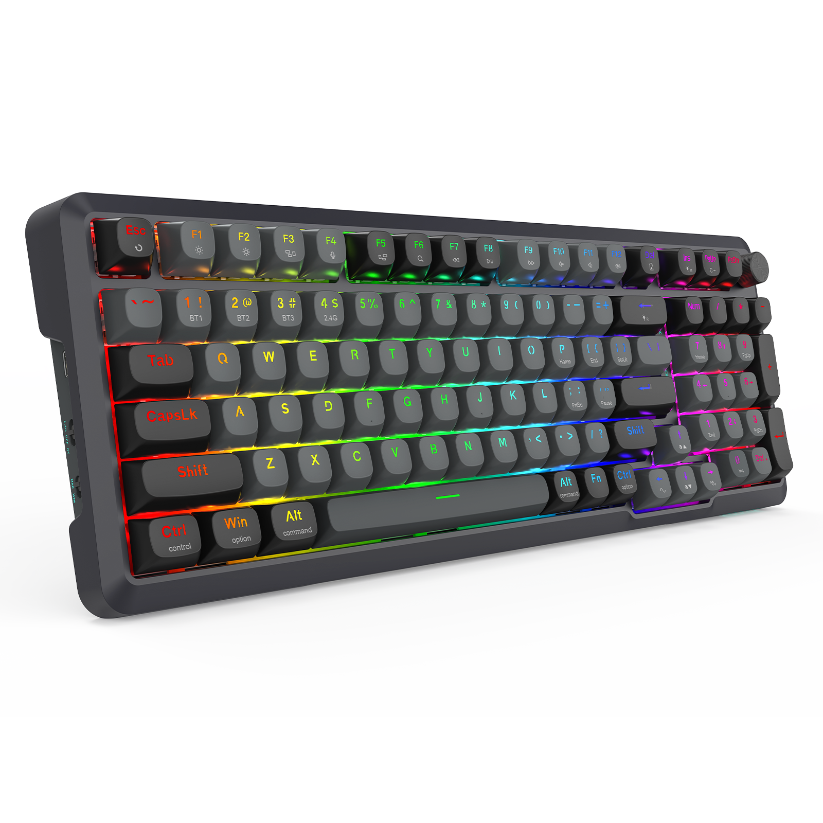 BRAGI PRO K688-RGB-PRO 3-Mode Connection GASKET Mounted Gaming Mechanical Keyboard