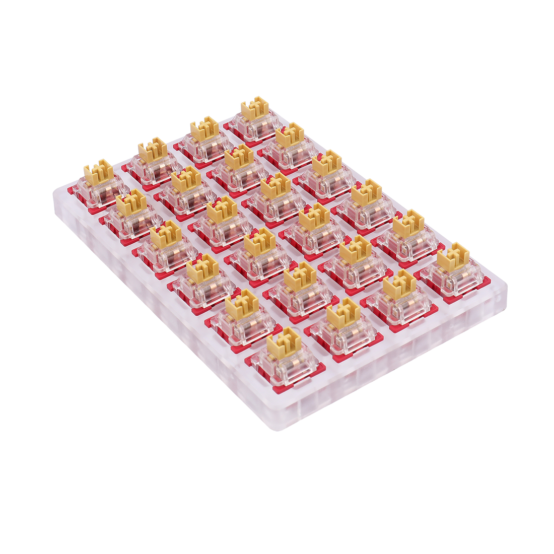 Redragon A113 Bullet-F Tactile Mechanical Switch, Hot-Swappable DIY Keyboard Clicky Switch Mod, 50 Million Click(24 pcs Switches, Keycap + Switch Puller)