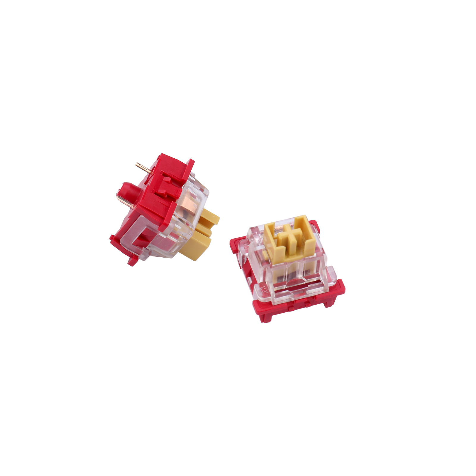 Redragon A113 Bullet-F Tactile Mechanical Switch, Hot-Swappable DIY Keyboard Clicky Switch Mod, 50 Million Click(24 pcs Switches, Keycap + Switch Puller)