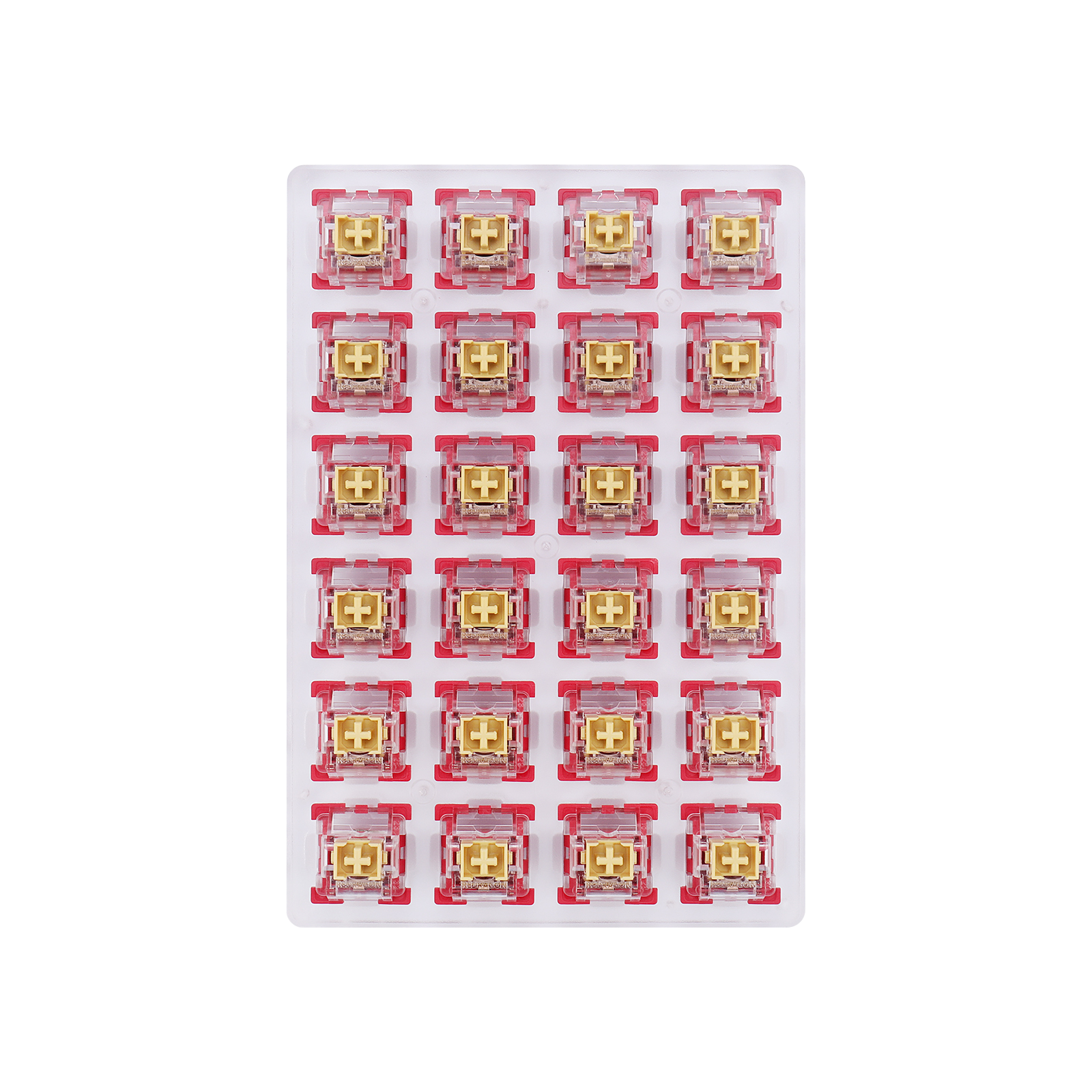 Redragon A113 Bullet-F Tactile Mechanical Switch, Hot-Swappable DIY Keyboard Clicky Switch Mod, 50 Million Click(24 pcs Switches, Keycap + Switch Puller)