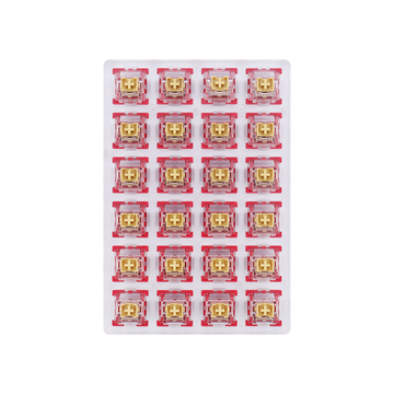 Redragon A113 Bullet-F Tactile Mechanical Switch, Hot-Swappable DIY Keyboard Clicky Switch Mod, 50 Million Click(24 pcs Switches, Keycap + Switch Puller)