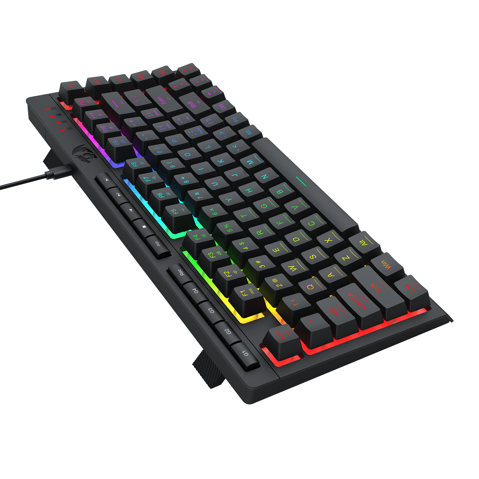 CRESCENT K524-RGB Wired 75% Gaming Membrane Keyboard