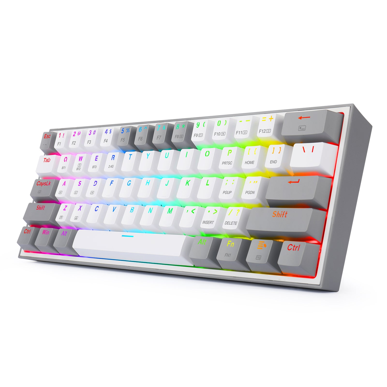 Fizz Pro K616-RGB-WG 2.4G/Bluetooth/Berkabel 61 Tombol Keyboard Mekanik