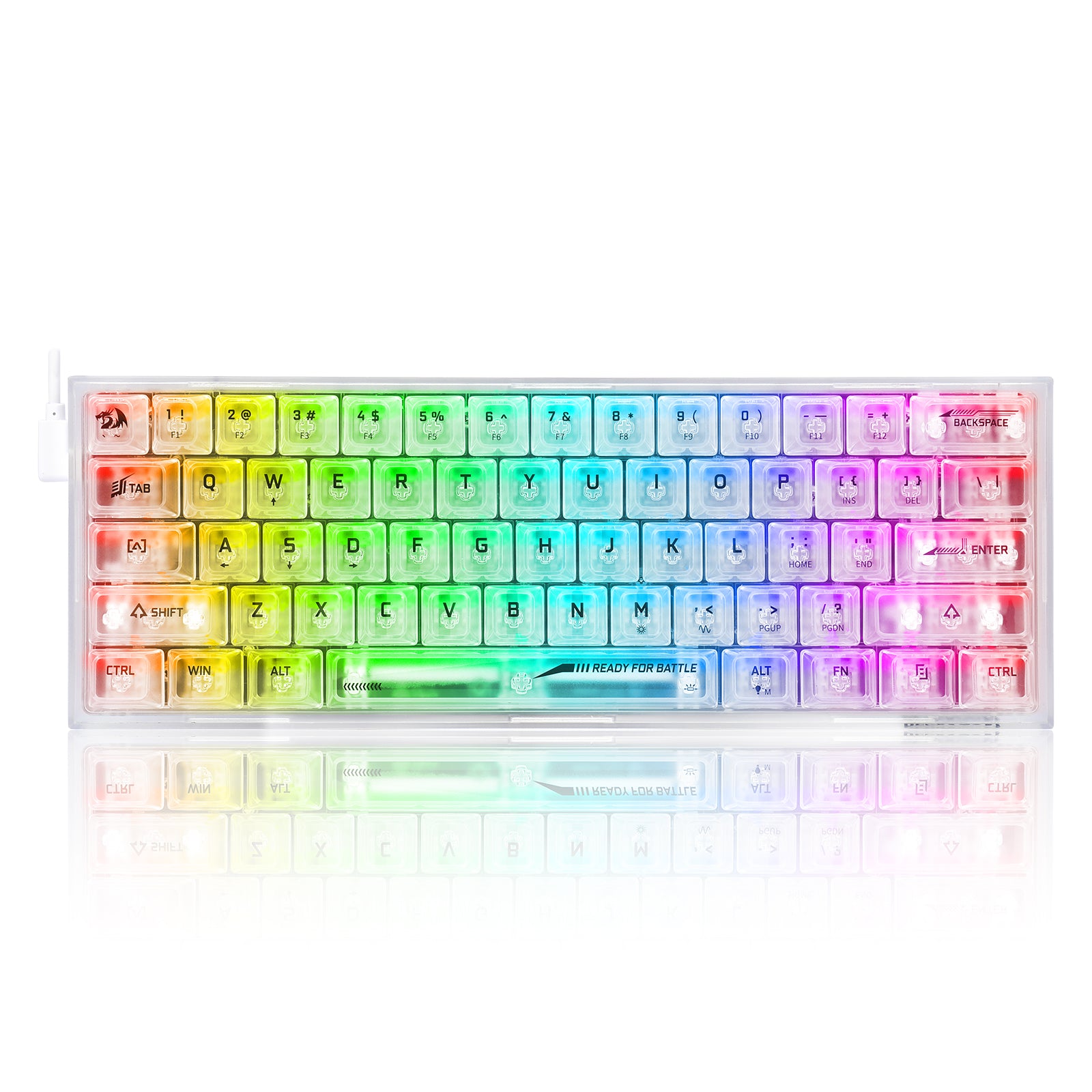 Redragon K617CT-RGB Keyboard Gaming RGB Berkabel 60%