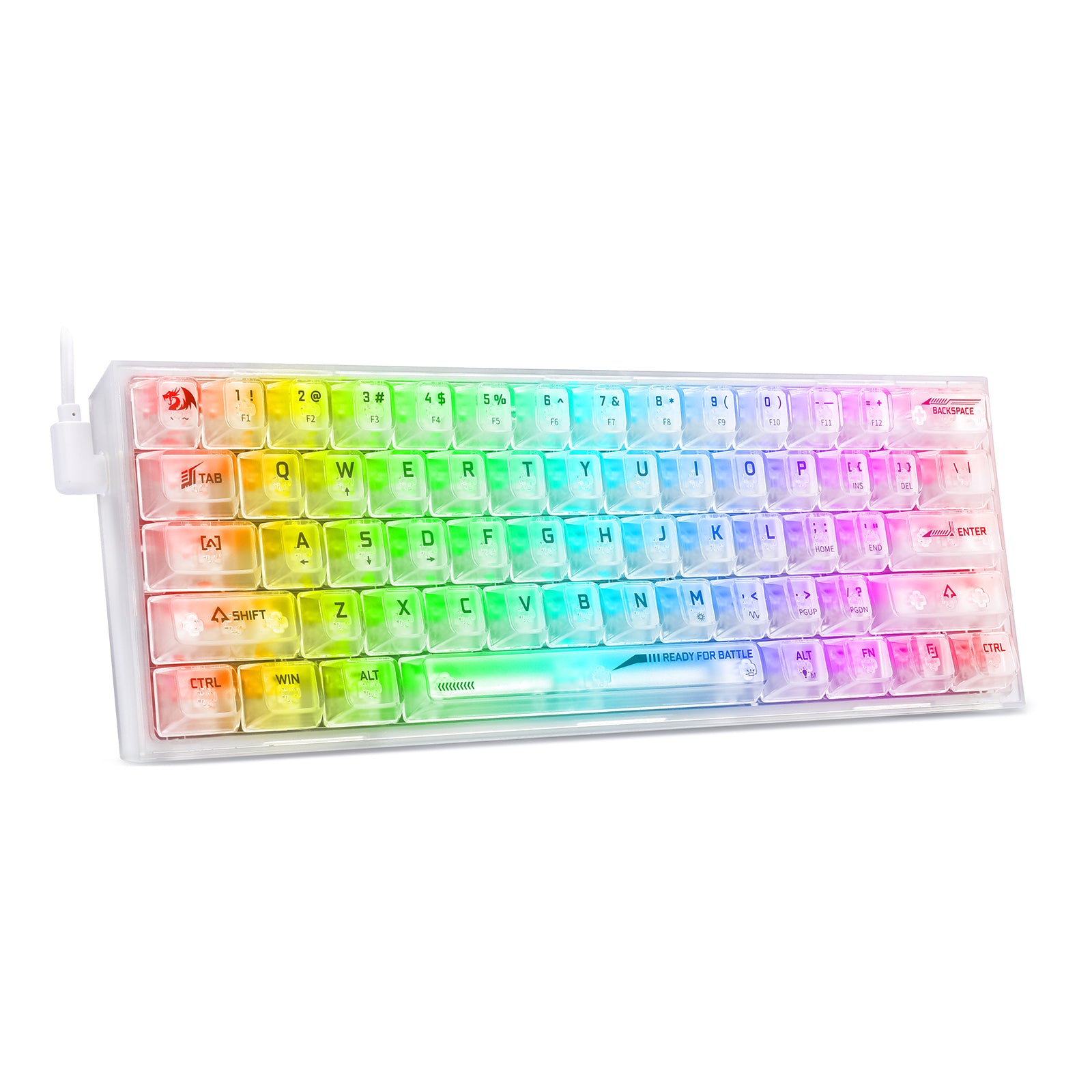 Redragon K617CT-RGB Keyboard Gaming RGB Berkabel 60%