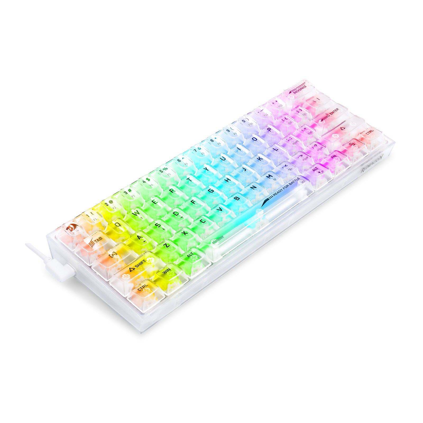 Redragon K617CT-RGB Keyboard Gaming RGB Berkabel 60%