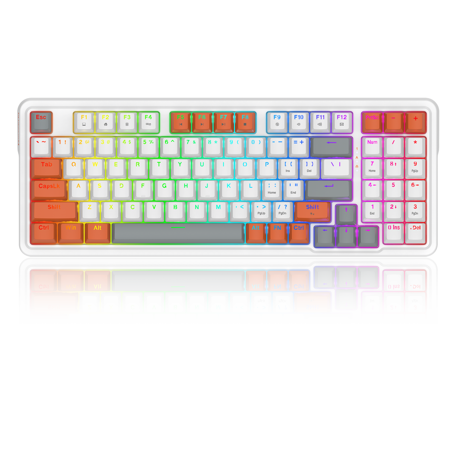 Redragon K664WOB-RGB GLORIA Wired 94 keys GASKET mounted gaming mechanical