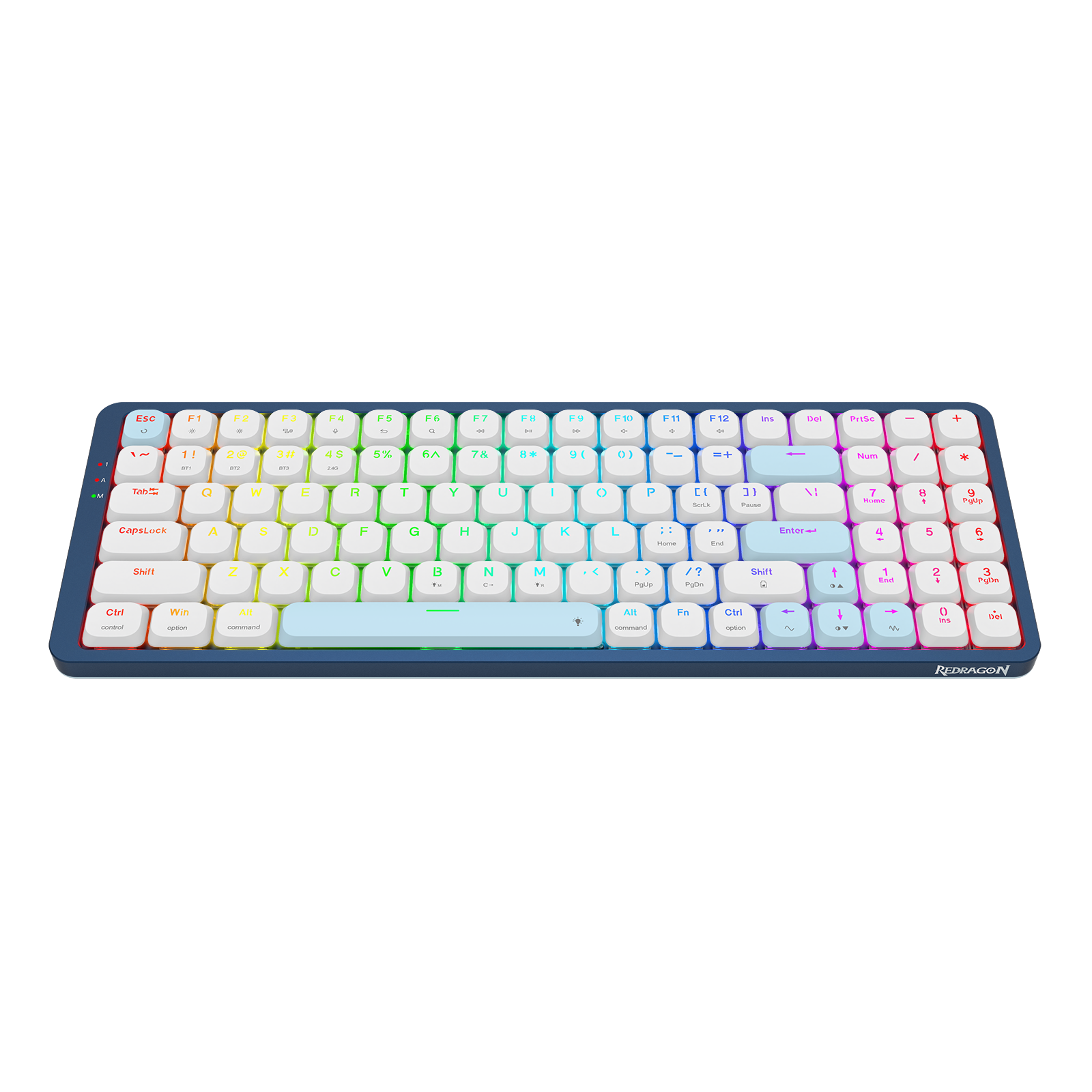 Redragon K684WB-RGB-PRO EVA PRO Papan ketik mekanis 94 tombol profil rendah koneksi 3 mode