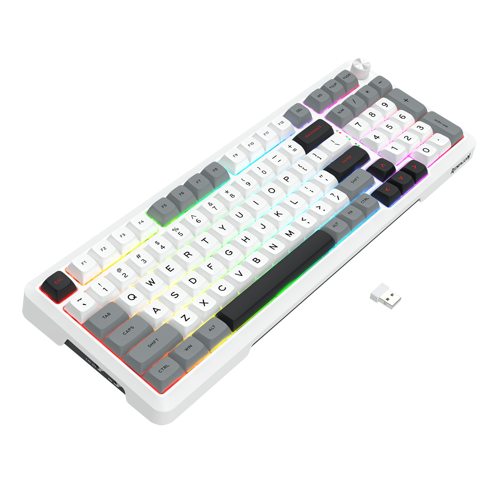 BRAGI PRO K688-RGB-PRO 3-Mode Connection GASKET Mounted Gaming Mechanical Keyboard