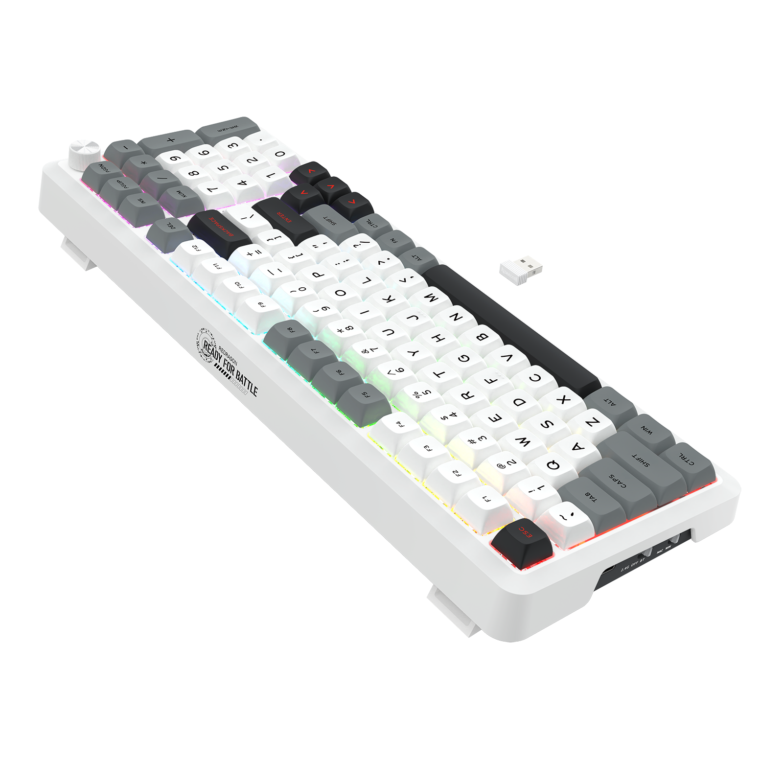 BRAGI PRO K688-RGB-PRO 3-Mode Connection GASKET Mounted Gaming Mechanical Keyboard