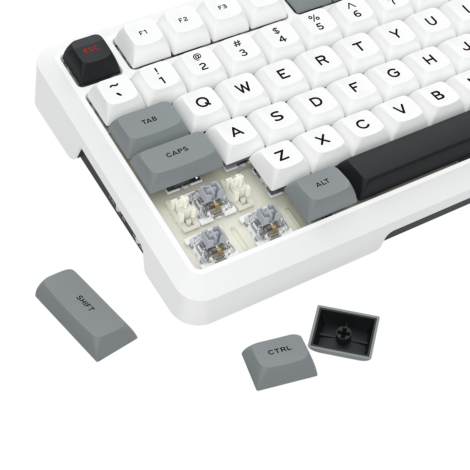 BRAGI PRO K688-RGB-PRO 3-Mode Connection GASKET Mounted Gaming Mechanical Keyboard