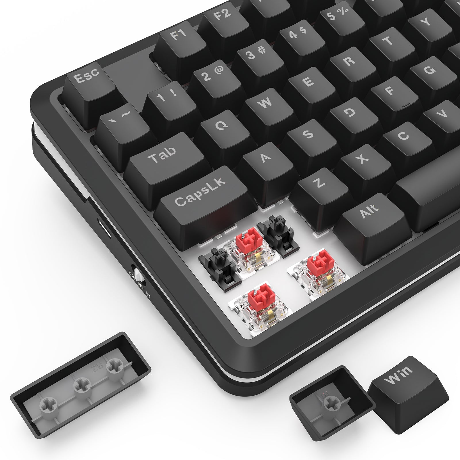 KEYBOARD MEKANIK REDRAGON STORMRAZOR K713RGB-PRO 3-MODE KONEKSI GASKET MOUNTED