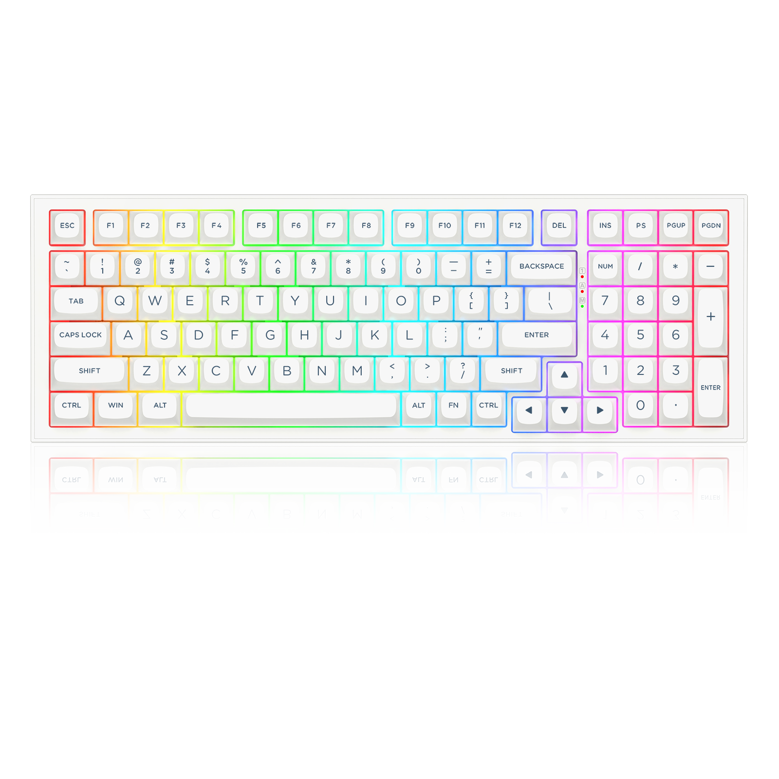 FLAMBERGE K723 Keyboard Mekanik Gaming GASKET Mounted 90% dengan 3 Mode Koneksi