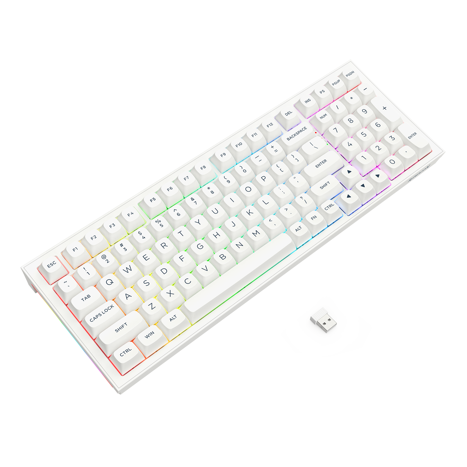 FLAMBERGE K723 Keyboard Mekanik Gaming GASKET Mounted 90% dengan 3 Mode Koneksi