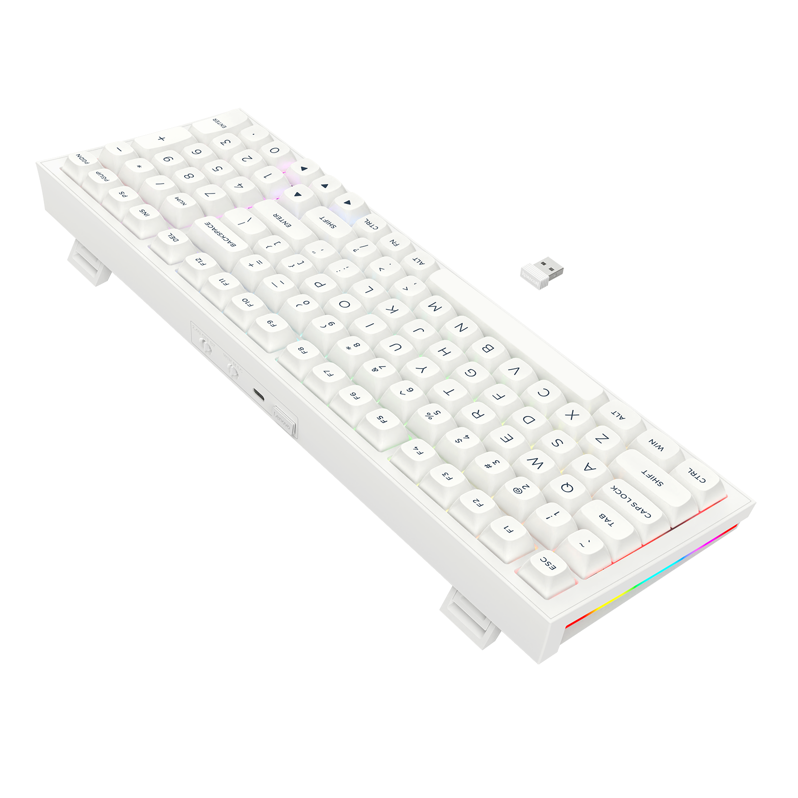 FLAMBERGE K723 Keyboard Mekanik Gaming GASKET Mounted 90% dengan 3 Mode Koneksi