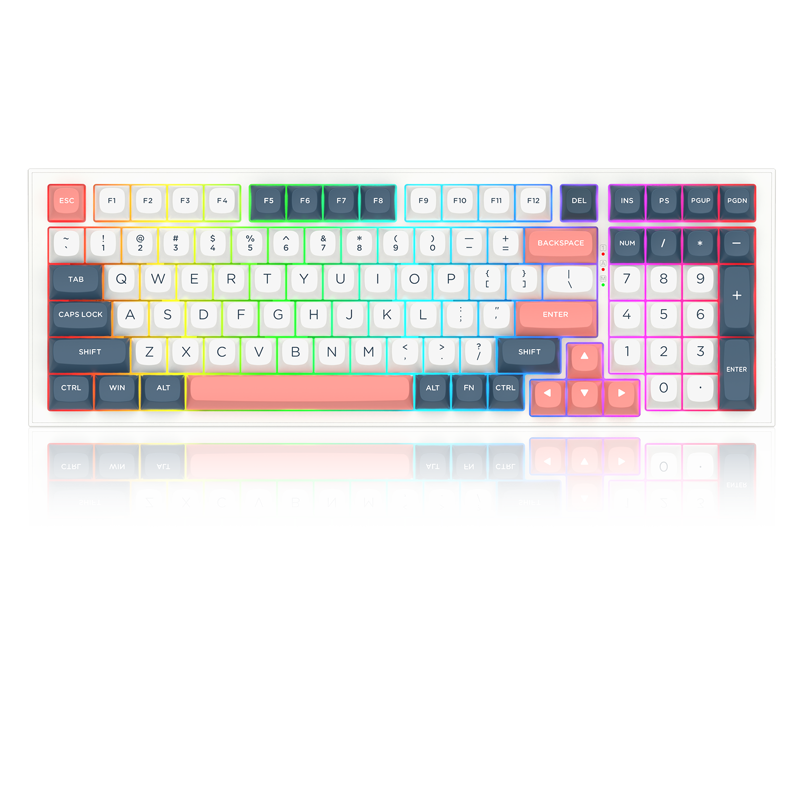 FLAMBERGE K723 Keyboard Mekanik Gaming GASKET Mounted 90% dengan 3 Mode Koneksi