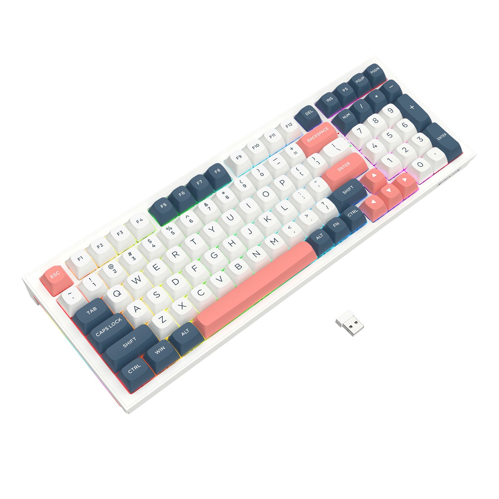 FLAMBERGE K723 Keyboard Mekanik Gaming GASKET Mounted 90% dengan 3 Mode Koneksi
