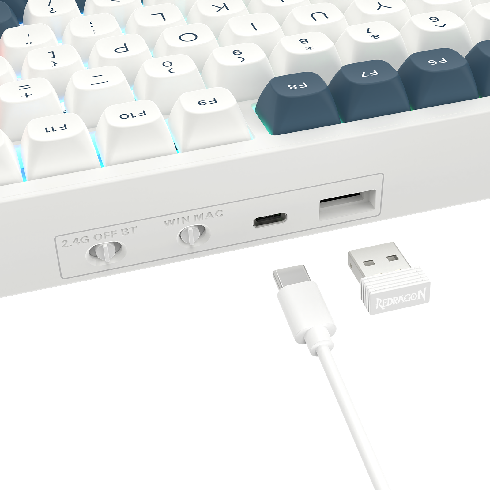 FLAMBERGE K723 Keyboard Mekanik Gaming GASKET Mounted 90% dengan 3 Mode Koneksi