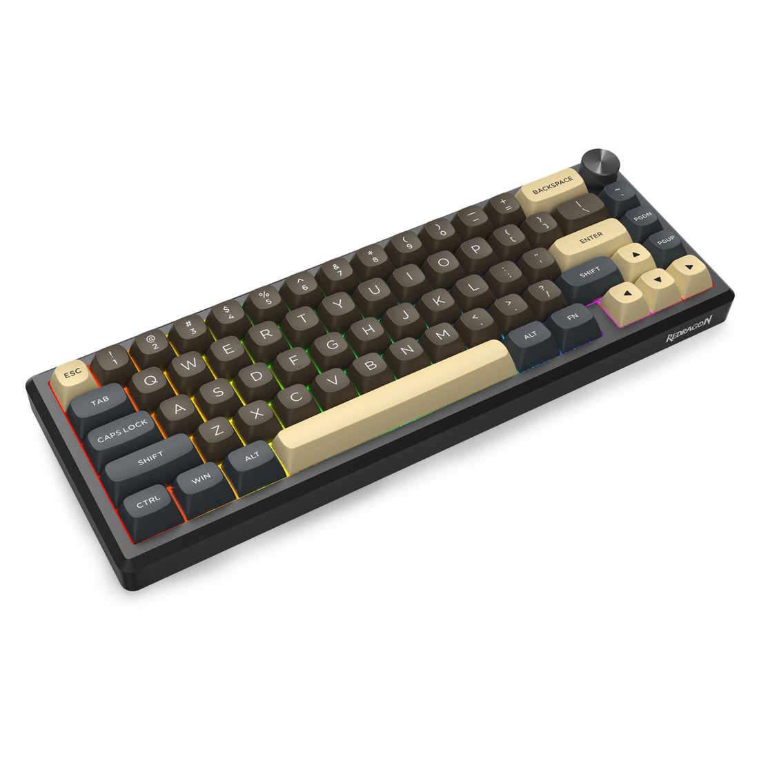URANUS PRO 65 K727CGY-RGB-PRO 3 Modes Connection Aluminum Alloy Body Mechanical Keyboard