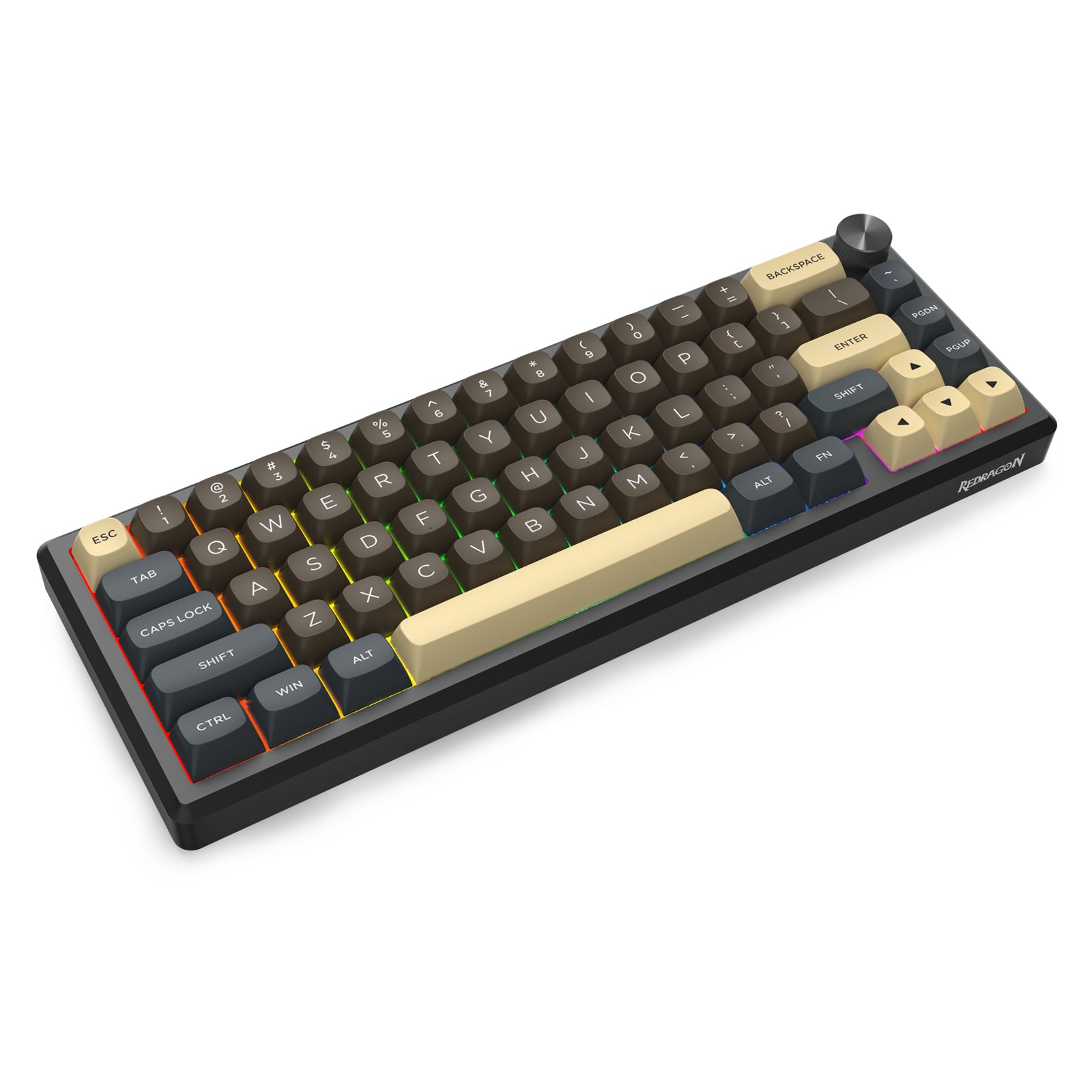 URANUS PRO 65 K727CGY-RGB-PRO 3 Modes Connection Aluminum Alloy Body Mechanical Keyboard