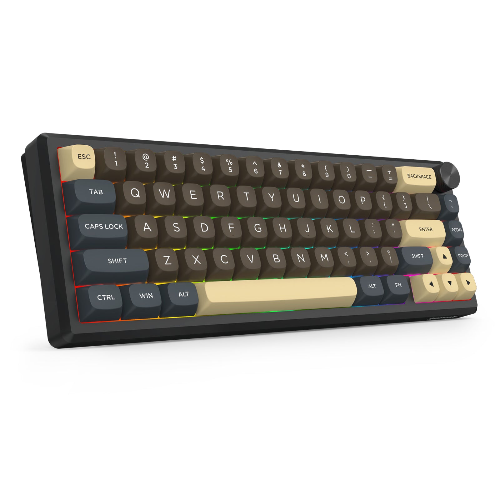 URANUS PRO 65 K727CGY-RGB-PRO 3 Modes Connection Aluminum Alloy Body Mechanical Keyboard