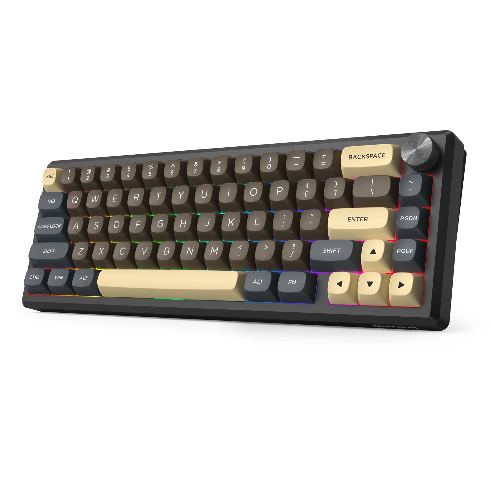 URANUS PRO 65 K727CGY-RGB-PRO 3 Modes Connection Aluminum Alloy Body Mechanical Keyboard