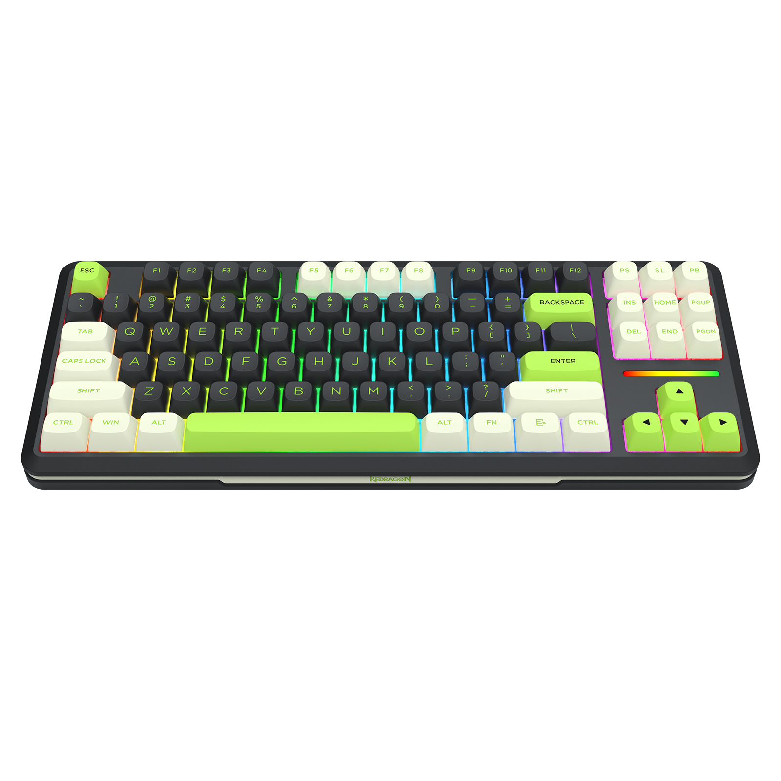 WILDSLASH K734BWG-RGB-PRO 3 Modes Connection TKL Mechanical Gaming Keyboard