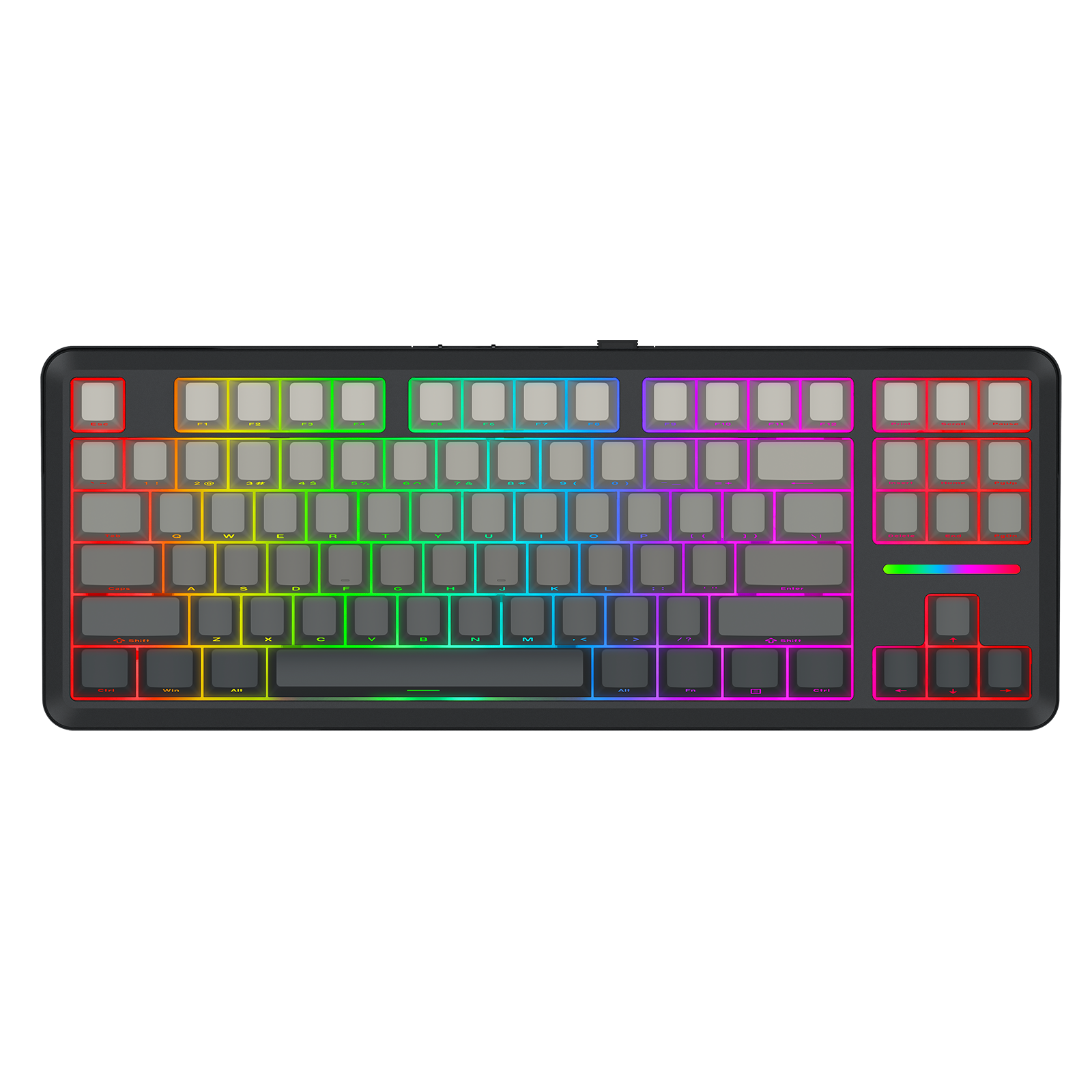 Keyboard Mekanis WILDSLASH K734SP-RGB-PRO Koneksi 3 Mode TKL GASKET Mounted