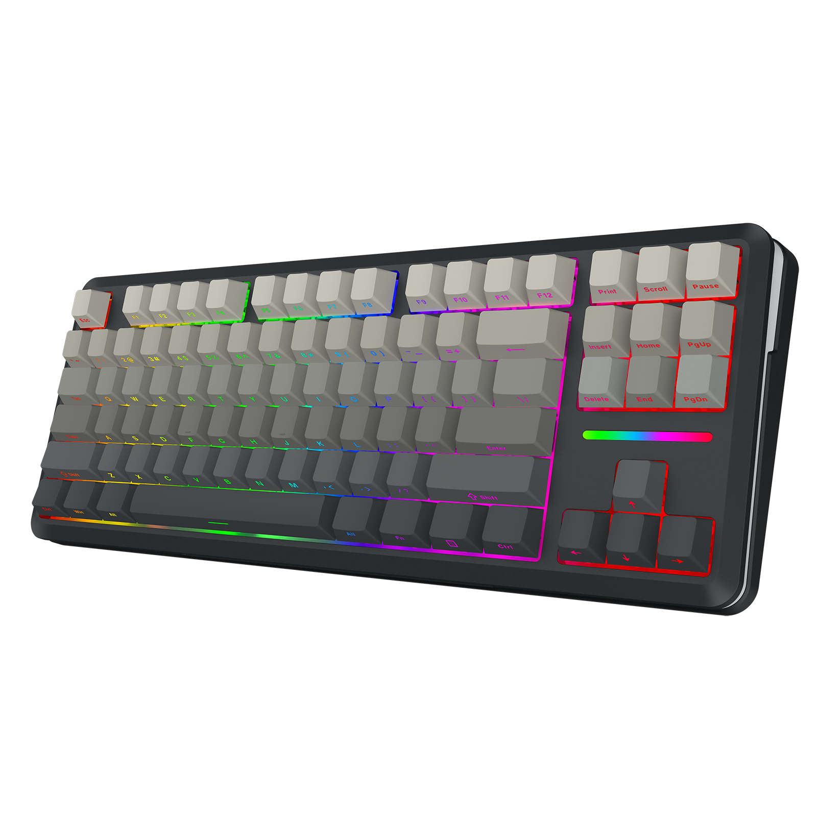 Keyboard Mekanis WILDSLASH K734SP-RGB-PRO Koneksi 3 Mode TKL GASKET Mounted