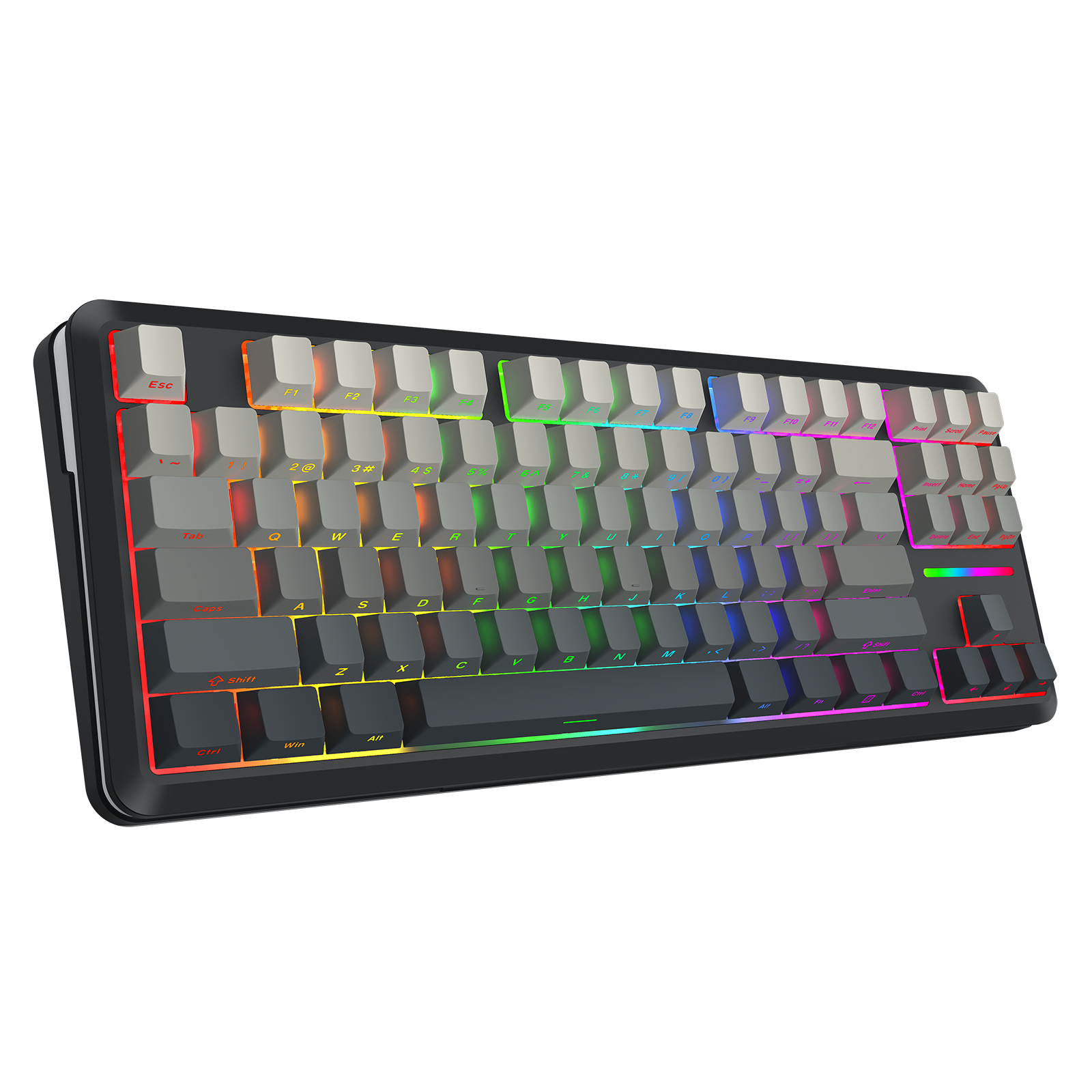 Keyboard Mekanis WILDSLASH K734SP-RGB-PRO Koneksi 3 Mode TKL GASKET Mounted