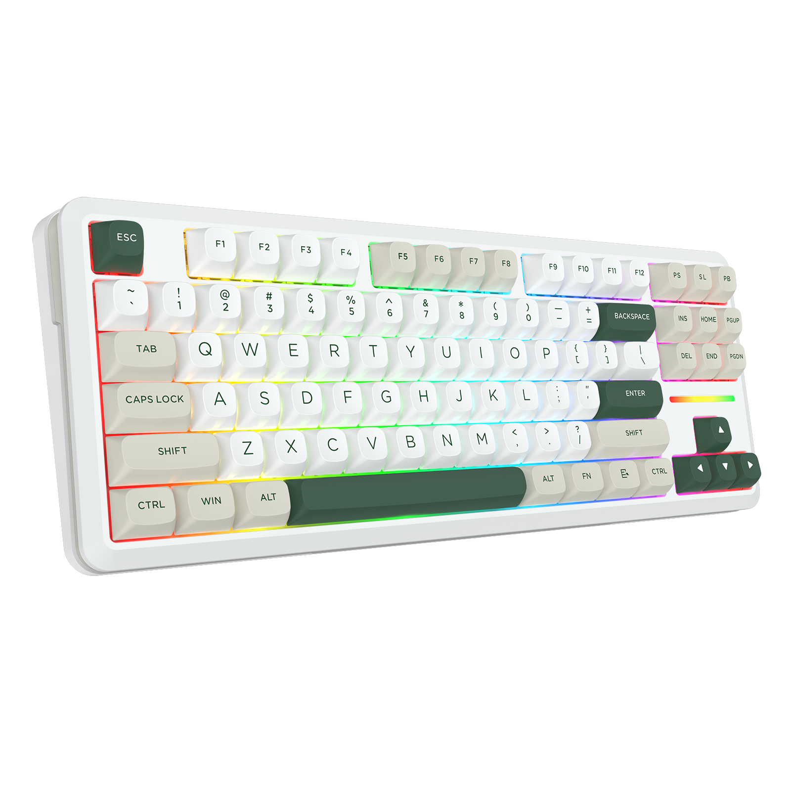 WILDSLASH K734WCG-RGB-PRO 3 Modes Connection TKL Mechanical Gaming Keyboard