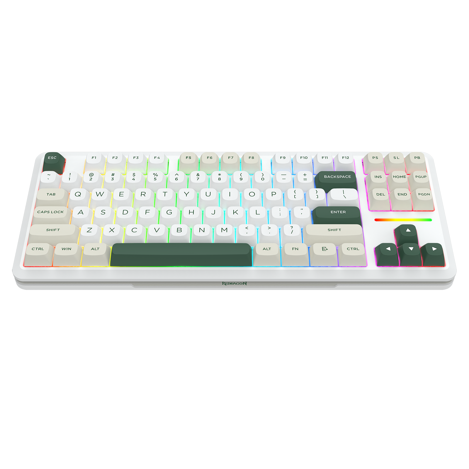 WILDSLASH K734WCG-RGB-PRO 3 Modes Connection TKL Mechanical Gaming Keyboard