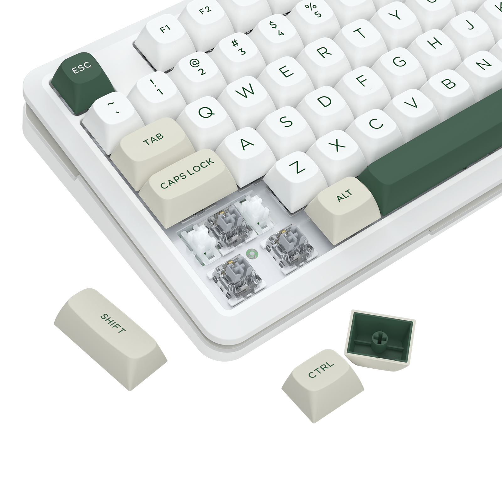 WILDSLASH K734WCG-RGB-PRO 3 Modes Connection TKL Mechanical Gaming Keyboard