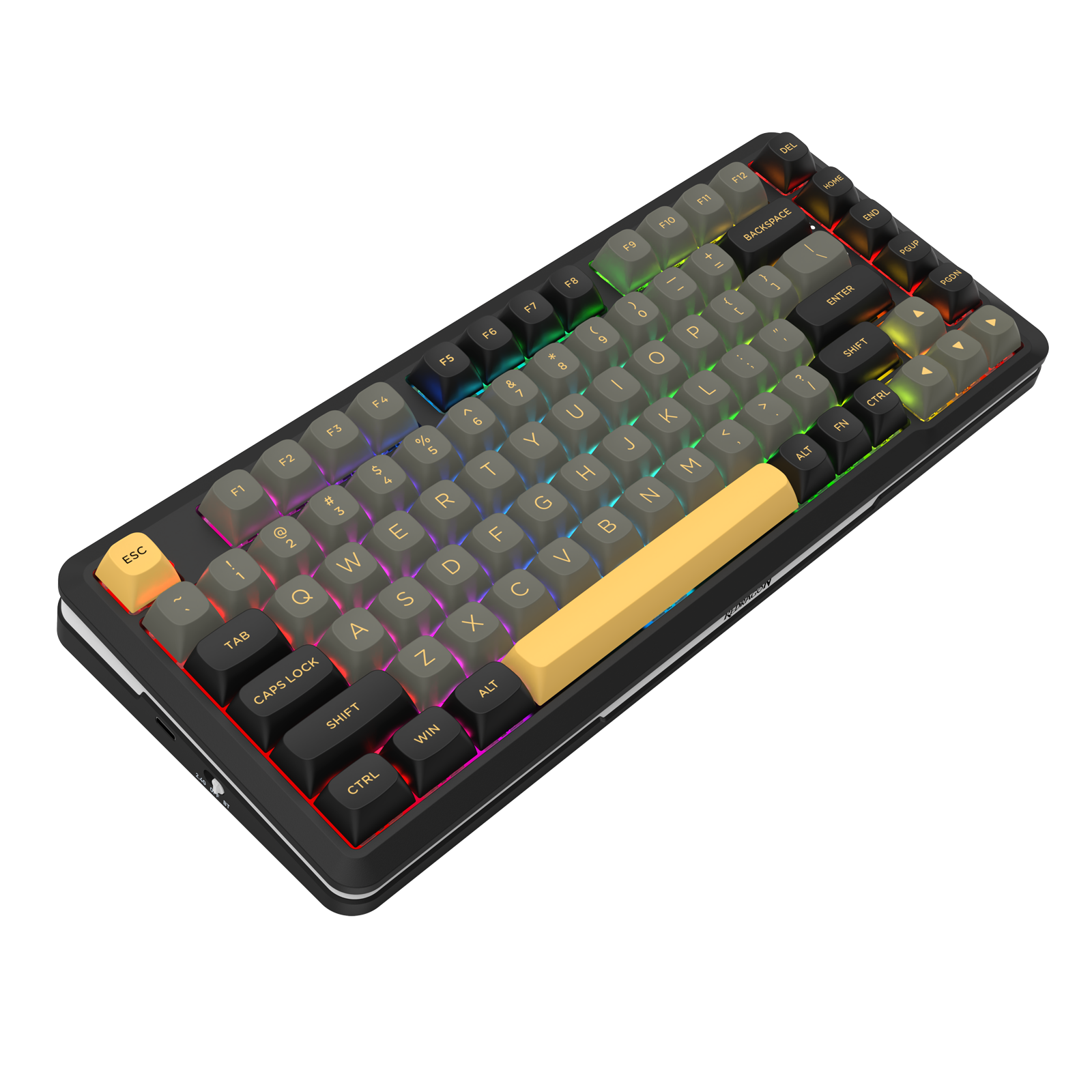 BARRICADE K738-RGB-PRO 3 Modes Connections GASKET Mounted  Mechanical Keyboard