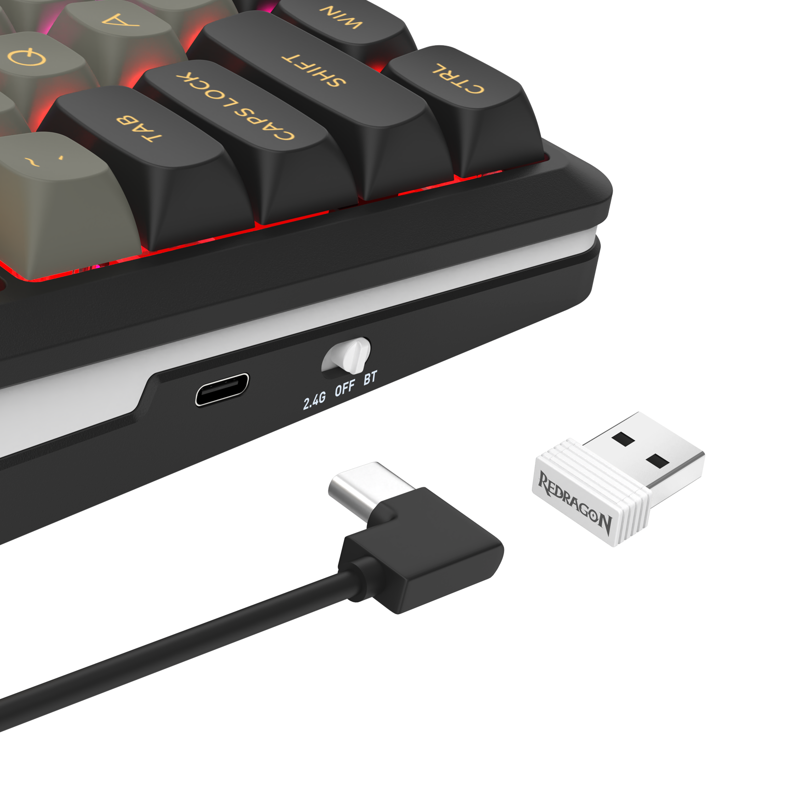 BARRICADE K738-RGB-PRO 3 Modes Connections GASKET Mounted  Mechanical Keyboard