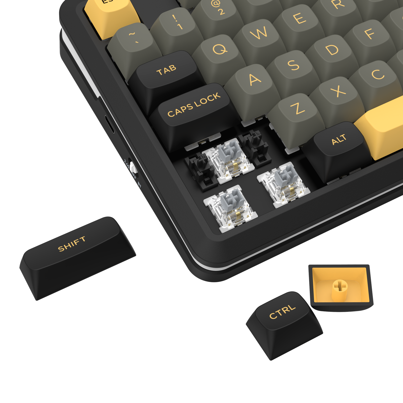 BARRICADE K738-RGB-PRO 3 Modes Connections GASKET Mounted  Mechanical Keyboard