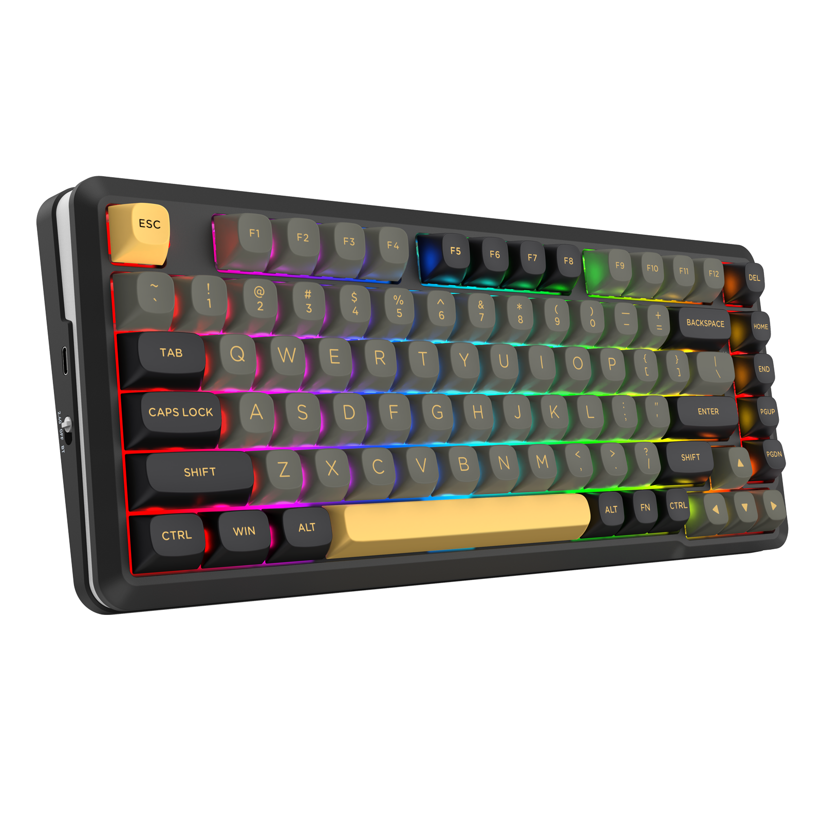 BARRICADE K738-RGB-PRO 3 Modes Connections GASKET Mounted  Mechanical Keyboard