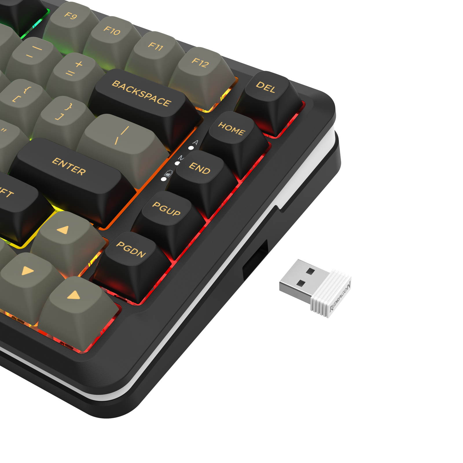 BARRICADE K738-RGB-PRO 3 Modes Connections GASKET Mounted  Mechanical Keyboard