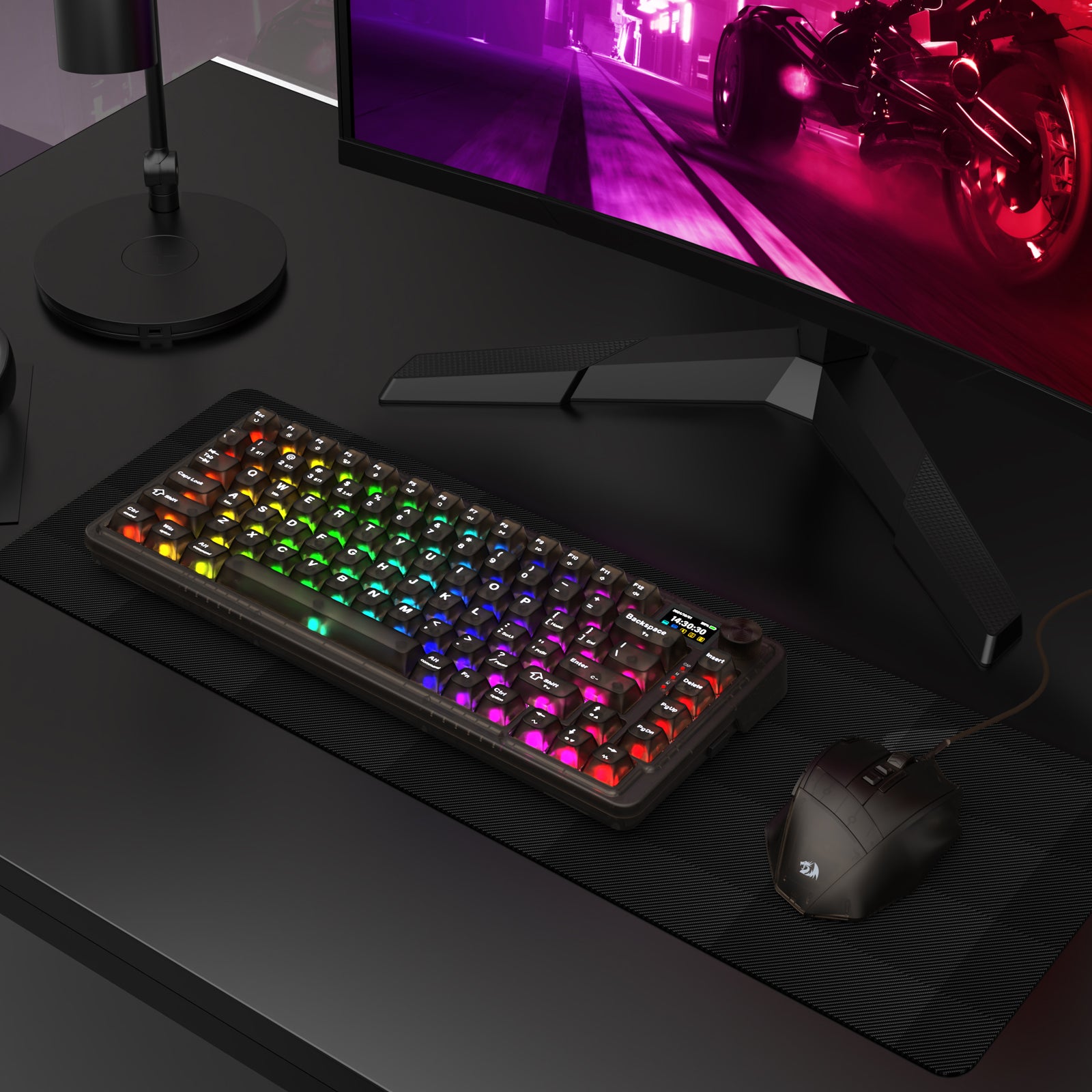 KEYBOARD MEKANIS QMK HORIUM K751CTB-RGB-PRO 3 MODE 75% GASKET MOUNTED