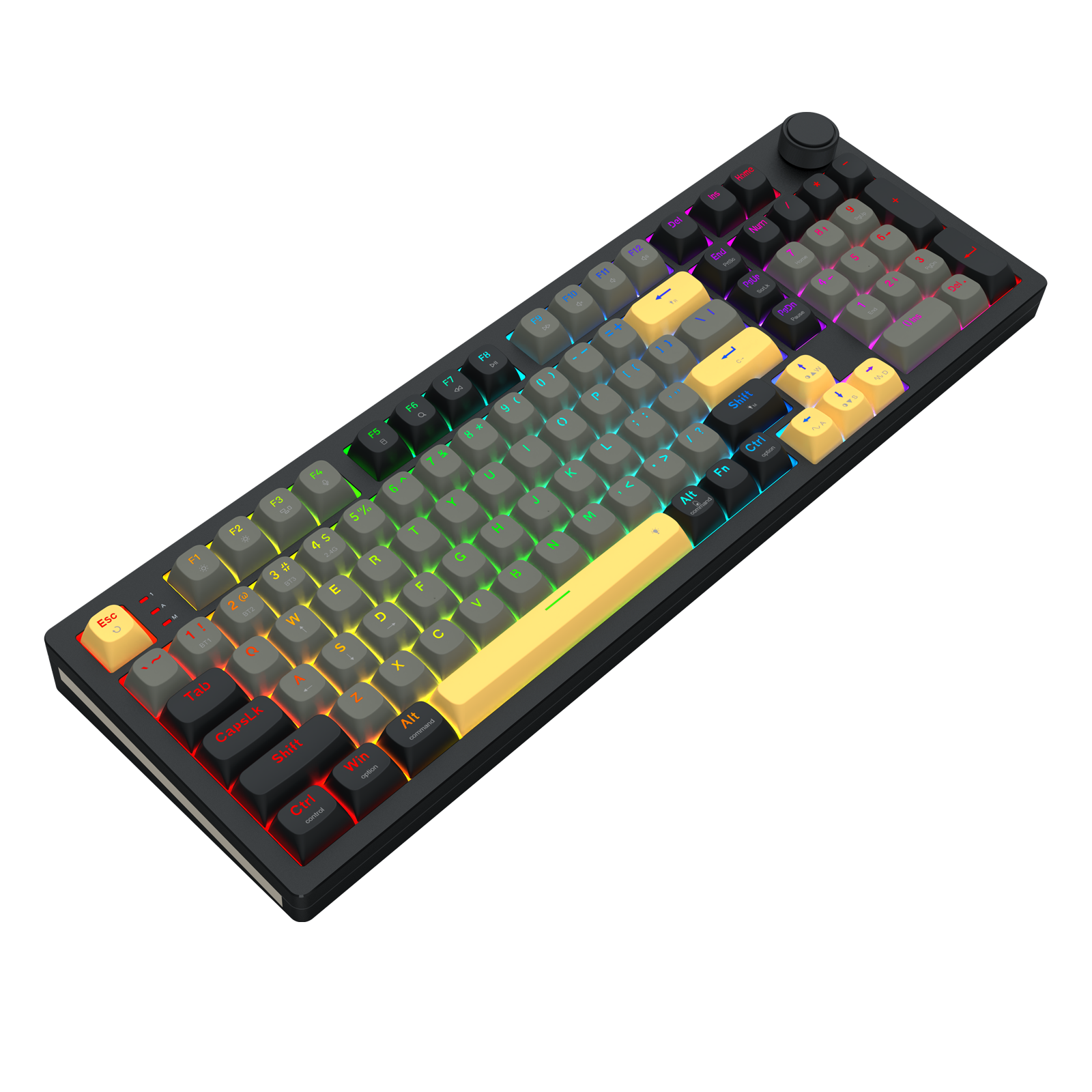 K756GBY-RGB-PRO 100+1 Keyboard mekanis Gasket Aluminium