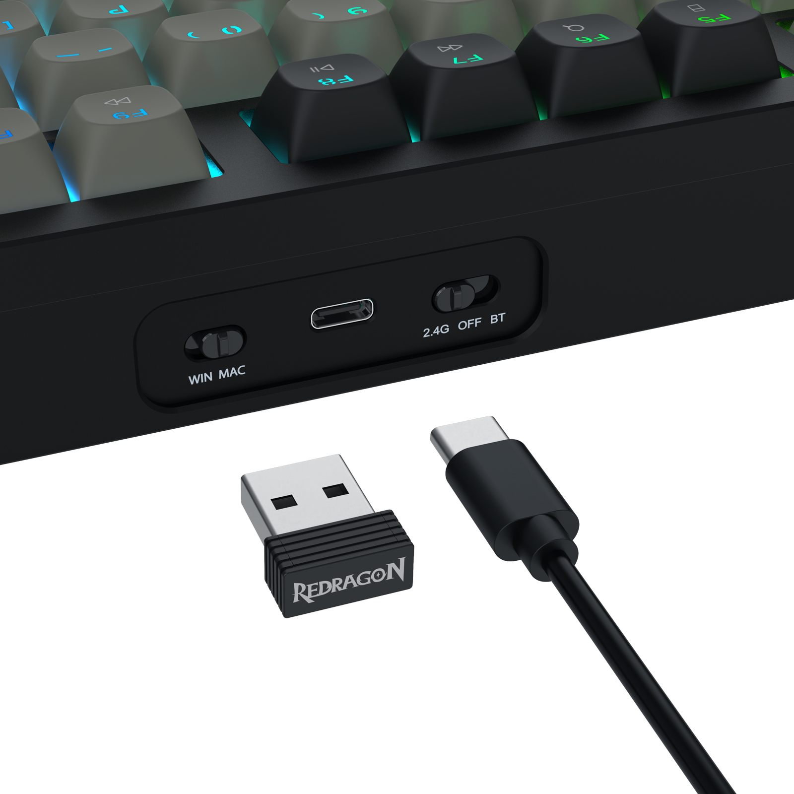 K756GBY-RGB-PRO 100+1 Keyboard mekanis Gasket Aluminium