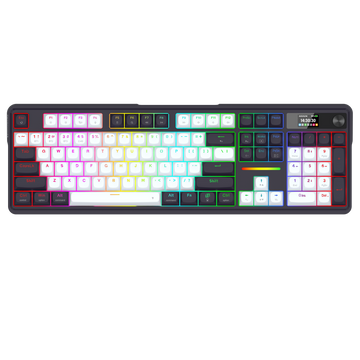 Redragon K762WB-RGB-PRO 3-Mode 104 Keyboard Mekanikal Gasket dengan Layar LCD