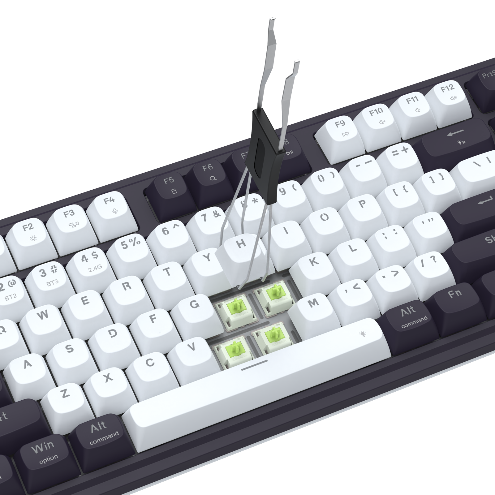 Redragon K762WB-RGB-PRO 3-Mode 104 Keyboard Mekanikal Gasket dengan Layar LCD