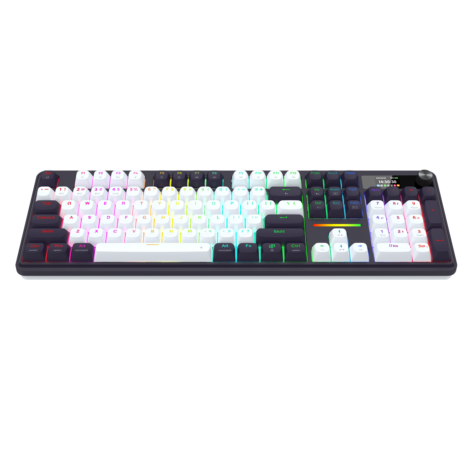 Redragon K762WB-RGB-PRO 3-Mode 104 Keyboard Mekanikal Gasket dengan Layar LCD