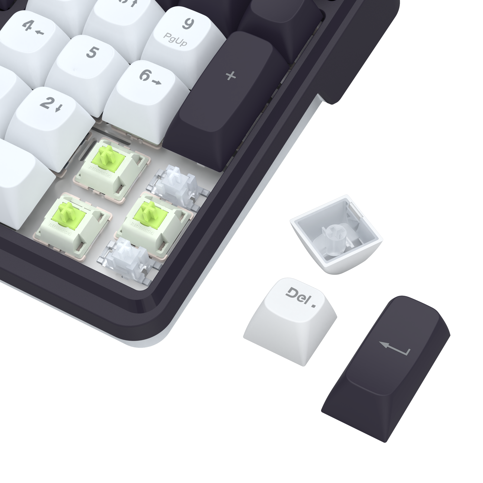 Redragon K762WB-RGB-PRO 3-Mode 104 Keyboard Mekanikal Gasket dengan Layar LCD